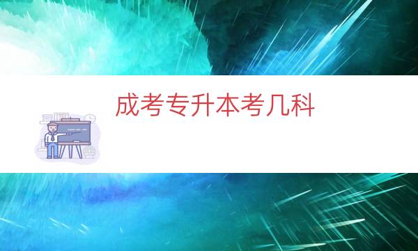 成考专升本考几科