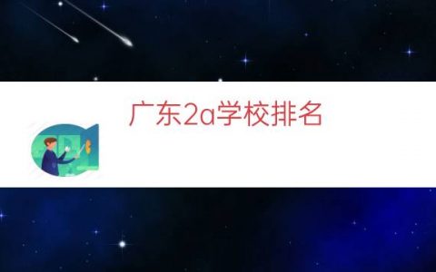 广东2a学校排名（全国大学2a学校排名）