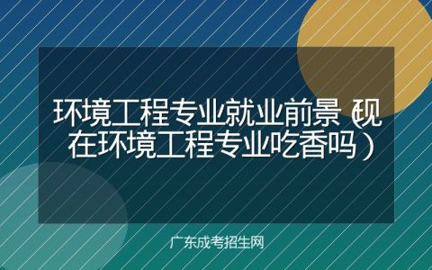 环境工程专业就业前景（现在环境工程专业吃香吗）